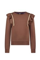 B.Nosy Meisjes sweater - Babet - Walnoot