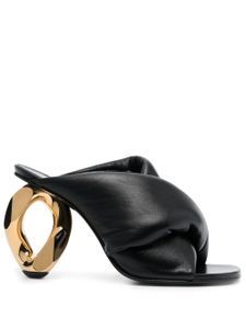 JW Anderson mules Crystal 95 mm en cuir - Noir