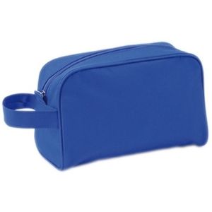 Handbagage toilettas blauw met handvat 21,5 cm voor heren/dames   -