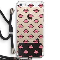 Lipjes: iPhone 5 / 5S / SE Transparant Hoesje met koord