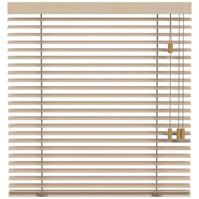 Leen Bakker - Fenstr En Jaloezie Oslo 50mm - Zand (25311) - Hout - Beige - 120x10x10 Cm