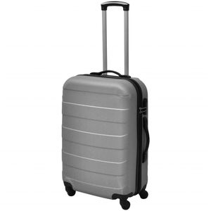 VidaXL 91142 bagage Bagagetasset Harde schaal Zilver ABS