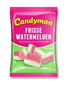 Candyman Candyman - Frisse Watermeloen 200 Gram 12 Stuks