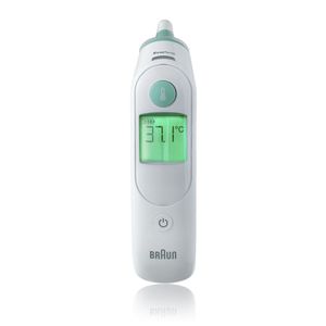 Braun ThermoScan 6 Contactthermometer Wit Oor Knoppen