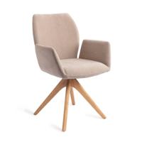 Jesper Home Eetkamerstoel 'Misaki' Revolve Oak Natural, kleur Sand Strand