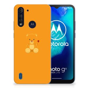 Motorola Moto G8 Power Lite Telefoonhoesje met Naam Baby Beer