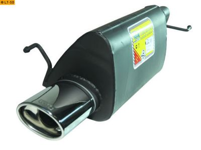 Ulter Sport uitlaat passend voor Opel Corsa D HB 1.0i 44kW/1.2i 59kW/1.4i 66kW 2006- 120x80mm US12012628