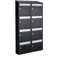 Allux Flow Set 2-Breed, 4-Hoog Met Dak Zwart - 40040070_2x4d