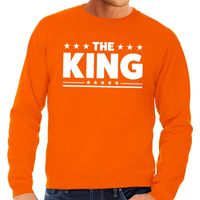 Oranje The King vlag sweater heren - thumbnail