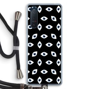 Eyes pattern: Sony Xperia 5 II Transparant Hoesje met koord