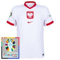 Polen Dri Fit ADV Match Shirt Thuis 2024-2025 + Euro 2024 Badges