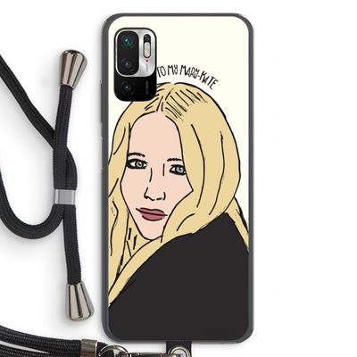 Mary Kate: Xiaomi Redmi Note 10 5G Transparant Hoesje met koord