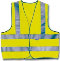 4-act Veiligheidshesje 3 strepen unisex geel maat m