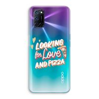 Pizza is the answer: Oppo A52 Transparant Hoesje