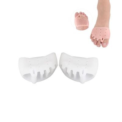 1 paar SEBS vijf holes honingraat hallux valgus toe correctie front pad (wit)