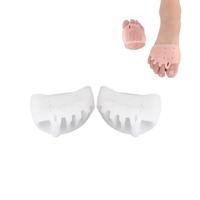 1 paar SEBS vijf holes honingraat hallux valgus toe correctie front pad (wit)