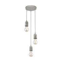 Eglo Vide pendel hanglamp Silvares 3-lichts betongrijs 95523 - thumbnail