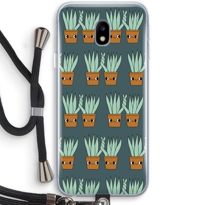 Sansevieria: Samsung Galaxy J3 (2017) Transparant Hoesje met koord
