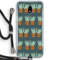 Sansevieria: Samsung Galaxy J3 (2017) Transparant Hoesje met koord