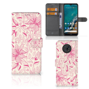 Nokia G50 Hoesje Pink Flowers
