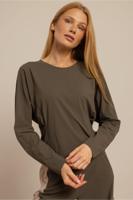 Studio Anneloes Marise Top 13636 T-shirt Lange Mouw 7400 New Army