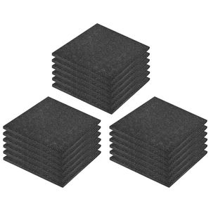 vidaXL Valtegels 18 st 50x50x3 cm rubber zwart