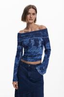 Boothals trui - BLUE - L Boothals trui - BLUE - L