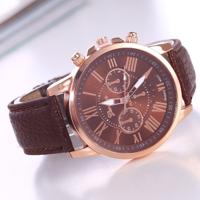 Vrouwen en mannen mode Quartz horloges lederen sport Casual horloge