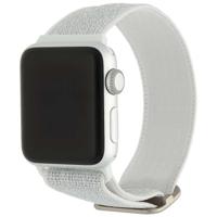 Apple Watch Nylon Geweven Solo Band - Glitter Wit - 44, 45, 46 & 49mm Apple Watch Nylon Geweven Solo Band - Glitter Wit - 44, 45, 46 & 49mm