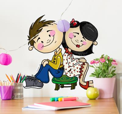 Kinderkamer jongen meisje sticker