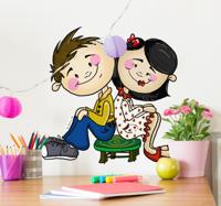 Kinderkamer jongen meisje sticker