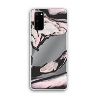 Roze stroom: Samsung Galaxy S20 Transparant Hoesje