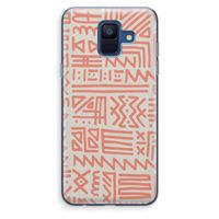 Marrakech Pink: Samsung Galaxy A6 (2018) Transparant Hoesje Marrakech Pink: Samsung Galaxy A6 (2018) Transparant Hoesje