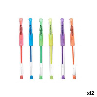 Set Balpennen Pincello Geel Blauw Groen Multicolour Oranje Roze Paars (12 Stuks)