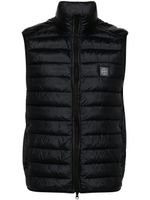 Stone Island gilet matelassé Loom Woven Chambers - Bleu