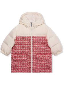 Gucci Kids manteau à motif GG en jacquard - Rouge