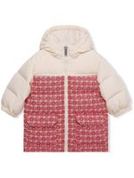 Gucci Kids manteau à motif GG en jacquard - Rouge