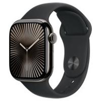 Apple Watch Series 10 GPS + Cellular 42mm Titanium Case met Sport Band - M/L Smartwatch Groen