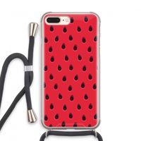 Watermelon: iPhone 7 PLUS Transparant Hoesje met koord