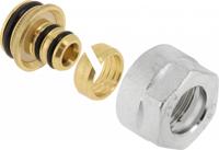 Bonfix Vloerverwarming appendages Adaptor TP 99 || pilaar, knelring en wartel || voor ALU-PEX Multilayer 18 x 2,0 - euroconus