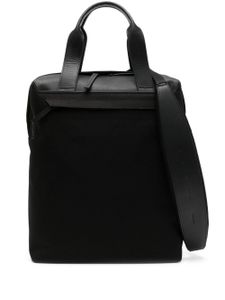 Troubadour sac cabas zippé à logo imprimé - Noir