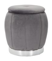 BLADERDEEG/OPSLAG PARIJS GRIGIO/ZILVER CM Ø 43X43
