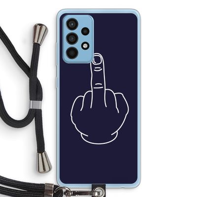 F**k U: Samsung Galaxy A52 Transparant Hoesje met koord