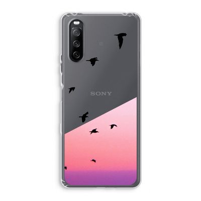 Fly away: Sony Xperia 10 III Transparant Hoesje