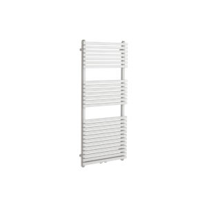 Vipera Vesuvio enkele handdoekradiator 50 x 120 cm centrale verwarming hoogglans wit zij- en middenaansluiting 808W