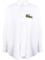 Comme Des Garçons Shirt x Lacoste chemise à patch logo - Blanc - thumbnail