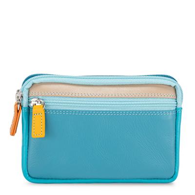 Mywalit Small Leather Double Zip Purse Sardinia