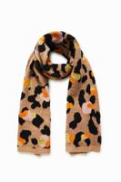 Lange sjaal met dierenprint - BROWN - U