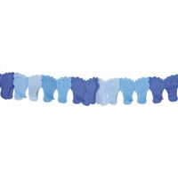 Folat Papierslinger blauwe voetjes - thumbnail