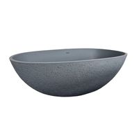 Best-Design vrijstaand bad New-Stone Craquelé-stone lava-grijs Just-solid 180x85x52cm